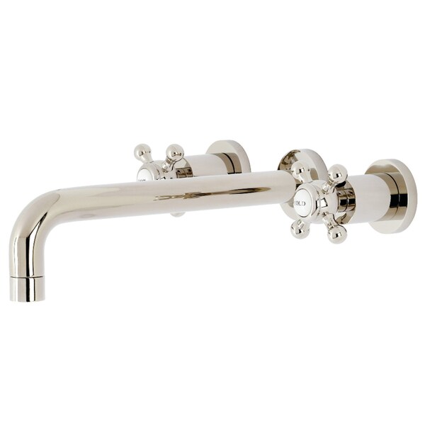 Roman Tub Faucet, Polished Nickel, Wall Mount